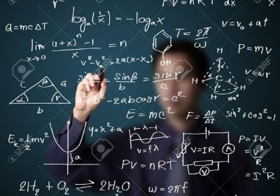 13225259-male-teacher-writing-various-high-school-maths-and-science-formula-on-whiteboard
