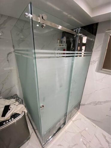 Cabine de douche sur mesure en verre ✅trempé 10mm? avec accessoires inox