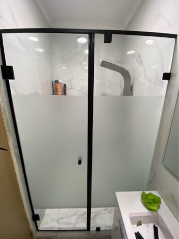 Cabine de douche sur mesure en verre ✅trempé 10mm? avec accessoires inox